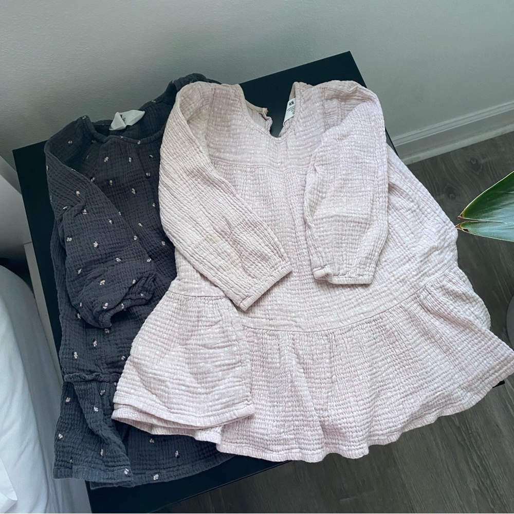 H&M Toddler Girl Long Sleeve Dresses Size 3T